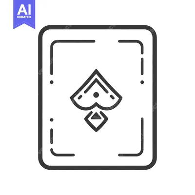 Popular premium asset: A black and white illustration of a playing card spade symbol