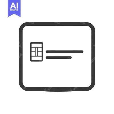 Aset desain premium: A graphic representation of a card with a chip and lines