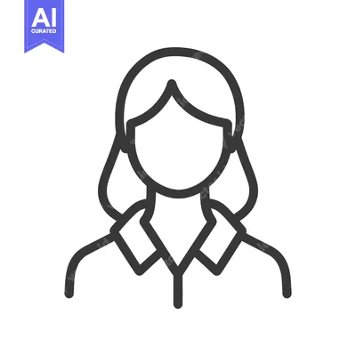 Aset premium populer: Simplified Line Art Depicting a Person in Professional Attire