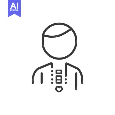 Aset premium populer: Simple line drawing illustration of a person with formal attire