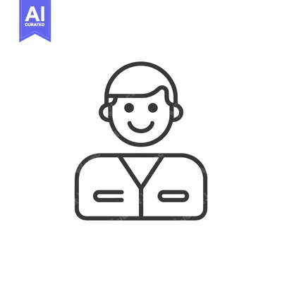 Popular premium asset: A simple black and white icon depicting a smiling person
