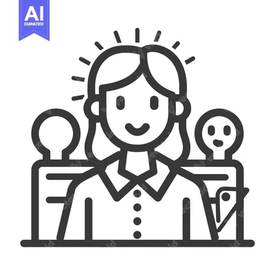 Popular premium asset: An illustration representing leadership with group members supporting
