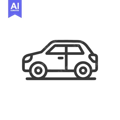 Popular premium asset: Minimalist Car Icon: Sleek Line Art of Automobile Design