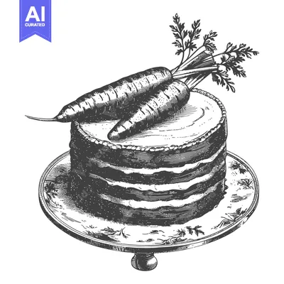 Popular premium asset: Carrot Cake Decorated With Fresh Carrots