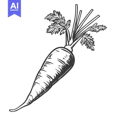Popular premium asset: An illustration of a fresh and detailed carrot vegetable