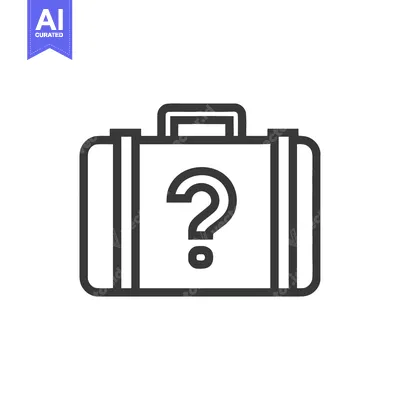 Aset premium populer: Suitcase with Question Mark: Travel Mystery Icon