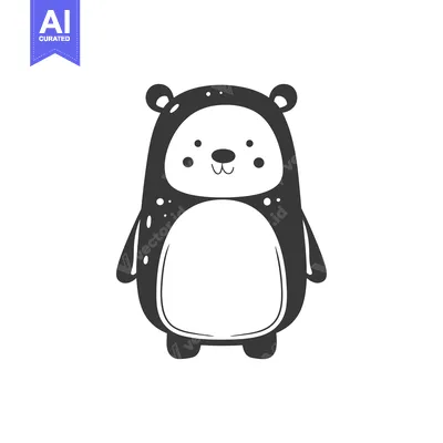 Popular premium asset: Cartoon Illustration of a Black and White Penguin