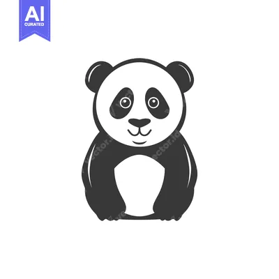 Popular premium asset: Cartoon Illustration of a Smiling Panda Bear