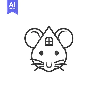Popular premium asset: Cartoon Mouse Head with a House for a Body