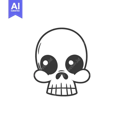 Popular premium asset: Cartoon Skull with Big Eyes and Open Mouth