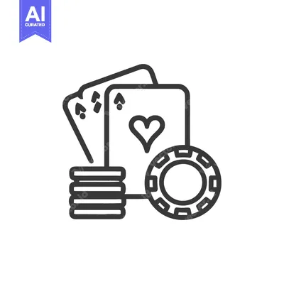 Popular premium asset: Minimalist Casino Icon: Playing Cards, Chips, and Heart Ace in Black O