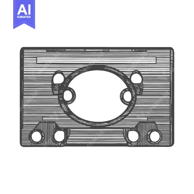 Popular premium asset: A sketched illustration depicting a vintage cassette tape component