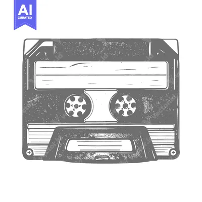 Popular premium asset: A vintage illustration showing a retro cassette tape design