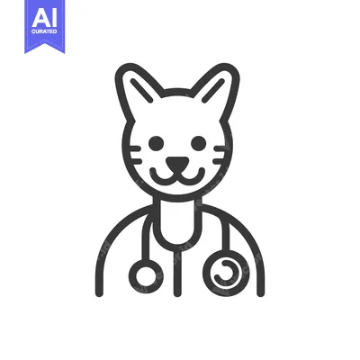 Aset premium populer: Cat Doctor with Stethoscope
