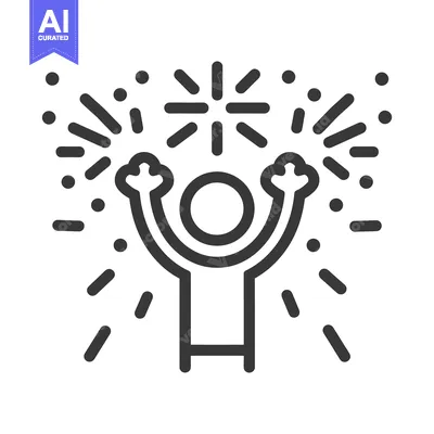 Aset desain premium: A Simple Graphic Depicting Joyous Celebration And Festivities