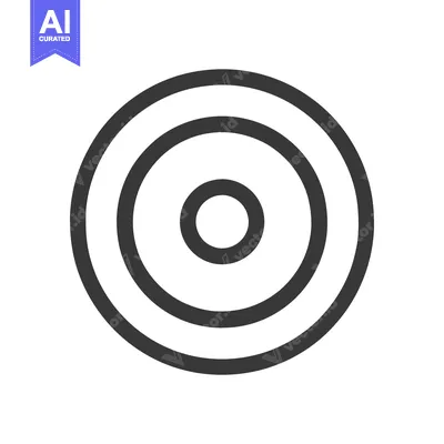 Premium design asset: Minimalist Concentric Circles: Graphic Design Element on White Backgro