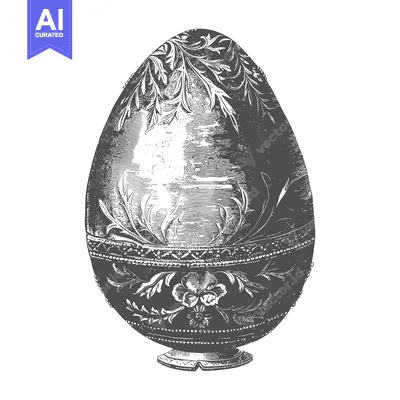 Aset premium populer: Ornate Decorated Easter Egg On Stand