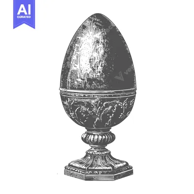 Popular premium asset: Ornate Egg Shaped Vessel on Pedestal Stand