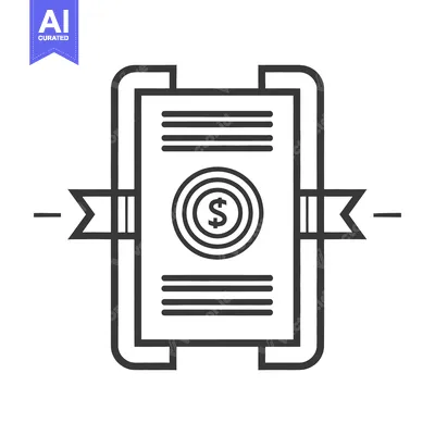 Aset premium populer: An illustration of financial documents with currency symbol present