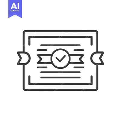 Popular premium asset: Certificate with a check mark in a ribbon inside a circle