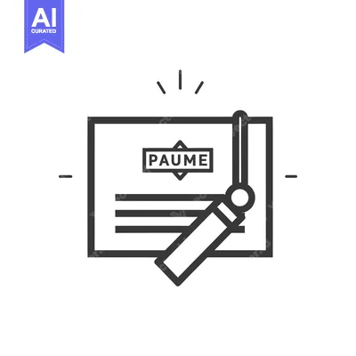 Aset premium populer: Certificate with Diploma and "Paum?" Text