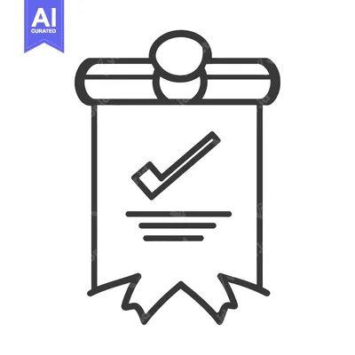 Aset desain premium: A torn paper with a check mark and clip detail