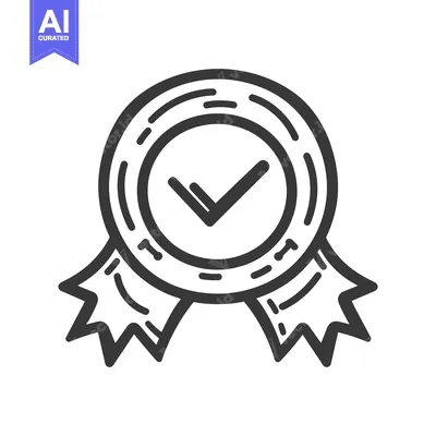 Aset premium populer: Certification Line Art Icon 3971