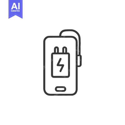 Popular premium asset: Minimalist Phone Charging Icon: Energy Symbol on Device Outline