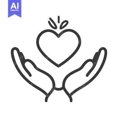 Aset premium populer: Hands Gently Presenting a Heart Symbol of Love and Care