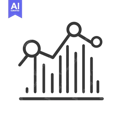 Aset premium populer: A simple line graph and bar chart illustrating data analysis