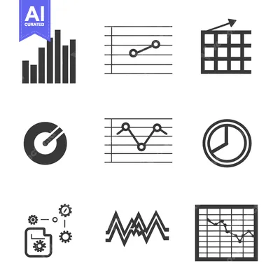 Aset desain premium: Various graphs and charts depicting different data and information