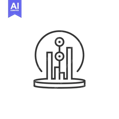 Popular premium asset: Geometric line art depicting a conceptual data representation structur
