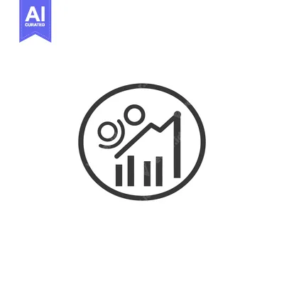 Premium design asset: Simple graphical representation of business and financial data analysi
