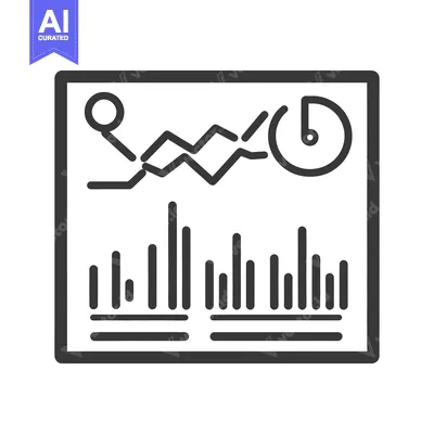 A graphic representation of data information and analysis on a display