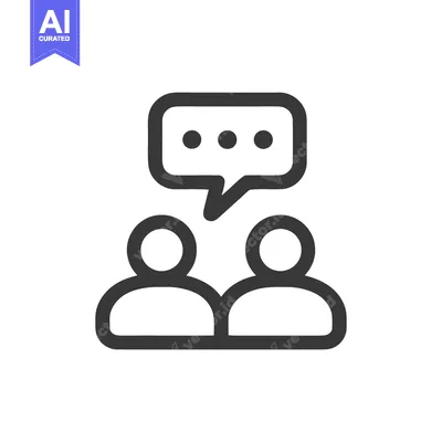 Aset premium populer: Two People Talking with Speech Bubble Icon, Communication, Discussion,
