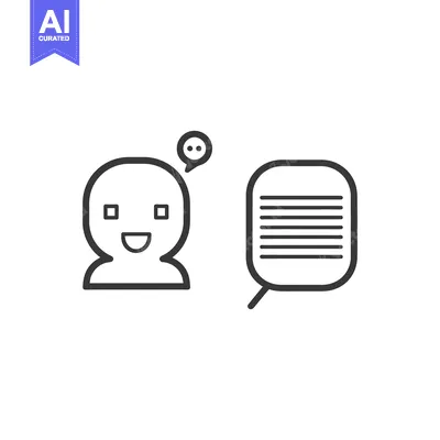Popular premium asset: A happy person talking with speech bubbles and text icon
