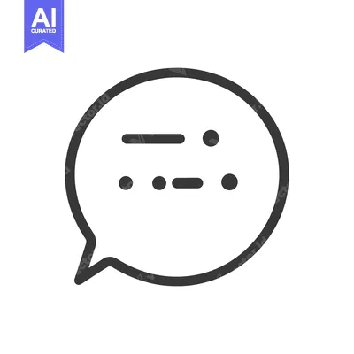 Aset premium populer: A Speech Bubble Containing Morse Code Representation Graphic
