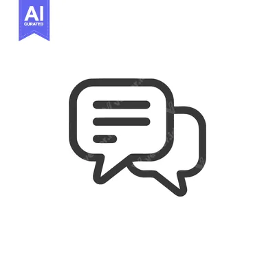 Aset premium populer: Minimalist Chat Bubbles Icon: Communication, Dialogue, and Text Exchan