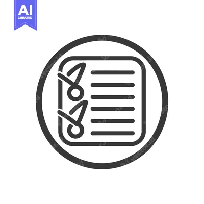 Aset premium populer: A simple icon of a checklist inside a grey circle outline