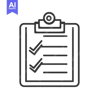 Aset premium populer: An illustration depicts a checklist on a clipboard for completion