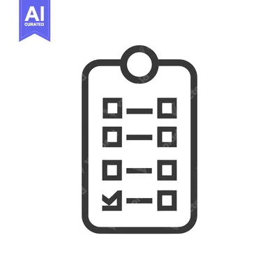 Aset premium populer: Checklist with a Checked Box and a Round Handle