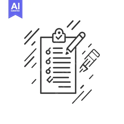 Aset premium populer: Checklist with Pencil and Clipboard Icon