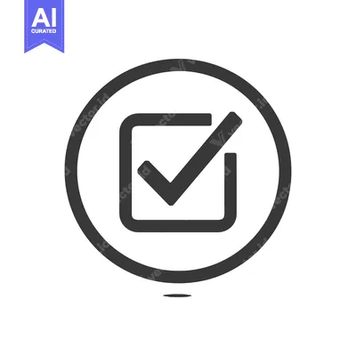 Aset premium populer: Checkmark Icon in a Circle with Shadow