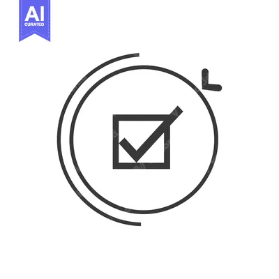 Aset premium populer: Check Mark Icon with Circular Arrow