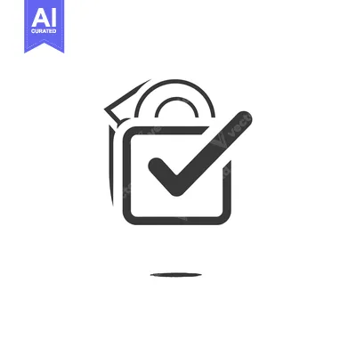 Popular premium asset: Check Mark in a Square with a Half Circle Above it
