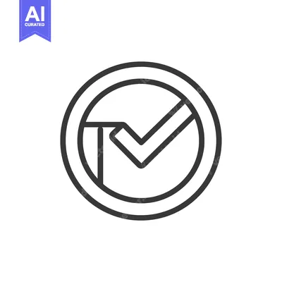 Aset premium populer: Checkmark Inside a Circle, Outline Icon