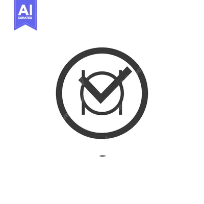 Aset premium populer: Checkmark within a Circle with a Thick Outer Border