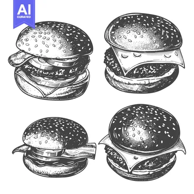 Popular premium asset: Delicious Hand Drawn Burger Illustrations Collection