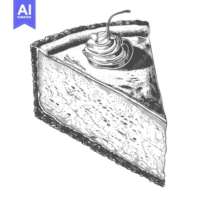 Aset premium populer: A Delicious Slice Of Cheesecake With Cherry Topping