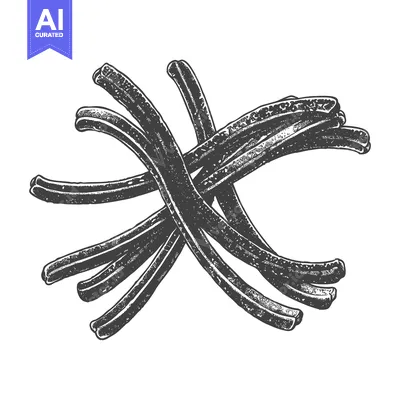 Premium design asset: A stylized illustration of several cinnamon sticks